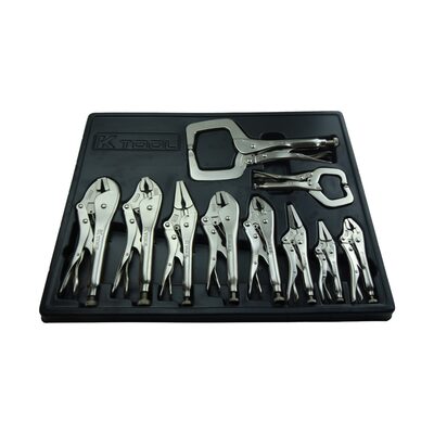 K Tool International Pliers Set Locking 10 pc
