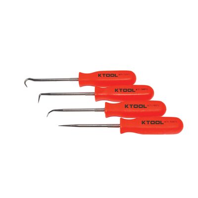 K Tool International PICK SET 4 PC. NEON ORANGE