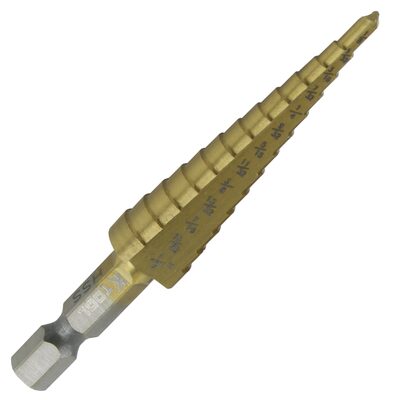 K Tool International Step Drill Bit 1/8"-1/2"