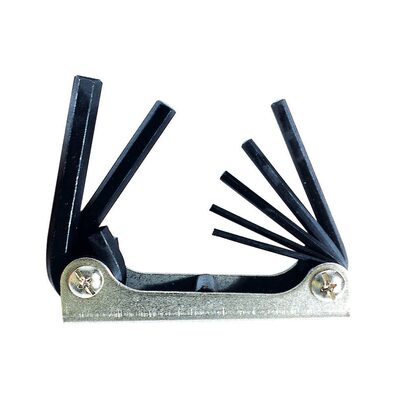 K Tool International HEX KEY SET 7 PC. FOLDING SAE 1/8IN.-3/8IN.