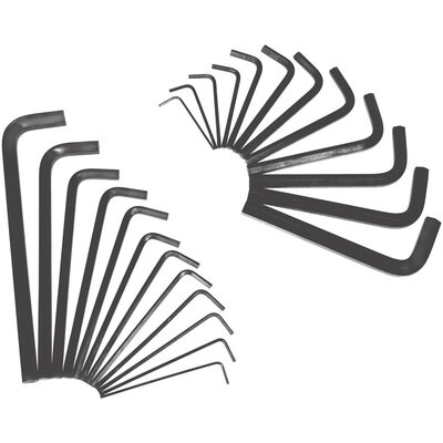 K Tool International HEX KEY SET 25 PC. SAE & METRIC IN ROLL UP POUCH