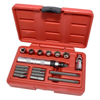 K Tool International Impact Driver Set 18 Piece 3/8 Inch Drive