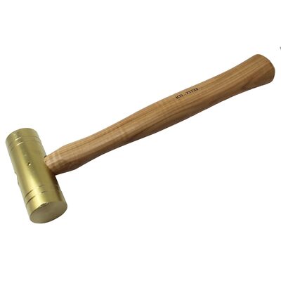 K Tool International Brass Hammer 32 oz. with Wooden Hickory Handles