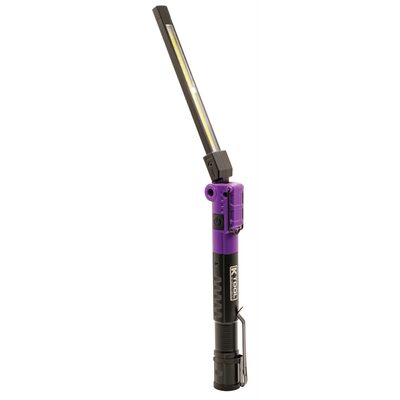 K Tool International 350 Lumen 3-Way Foldable Slim Work Light (Purple)