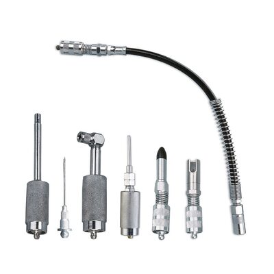 K Tool International Grease Gun Accessory Kit Quick Connect 7 Pc