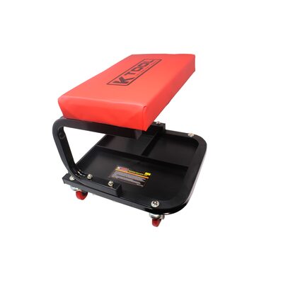 K Tool International Mechanic's Seat w/ Plastic Tool Tray