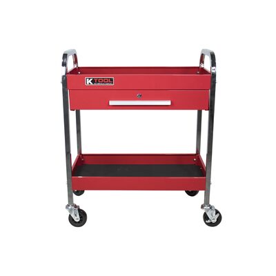 K Tool International Service Tool Cart Steel 1-Drawer 2-Shelves