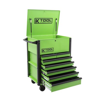 K Tool International Service Cart Premium 7 Drawer 750 lb. (Matte Neon Green)