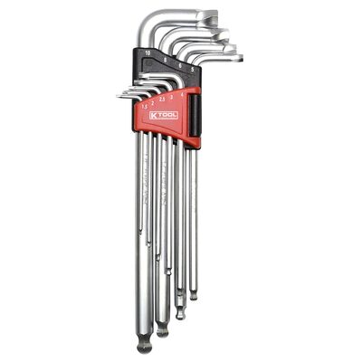 K Tool International Allen Key Set Damaged Hex Screw Removal 9 Piece