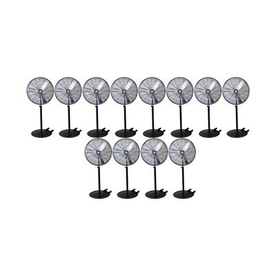 K Tool International 30" Oscillating Pedestal Industrial Fan (Pallet of 12)