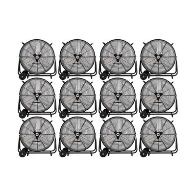 K Tool International 24" Direct Drive Industrial Tilting Drum Fan (Pallet of 12)