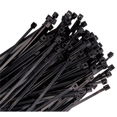 K Tool International Cable Zip Tie 18 Inch Black 50 Pack
