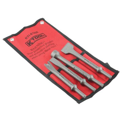 K Tool International Pneumatic Bit Set 4 Piece in Pouch