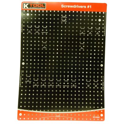 K Tool International Overlay for Screwdrivers #1 Display
