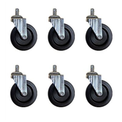 ShopSol 3&rdquo; Push-in Type Casters for ShopSol; Set of 6; Replacement