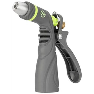 Legacy Manufacturing Flexzilla Garden Hose Nozzle, Metal Adjustable Pistol Grip, ZillaGreen