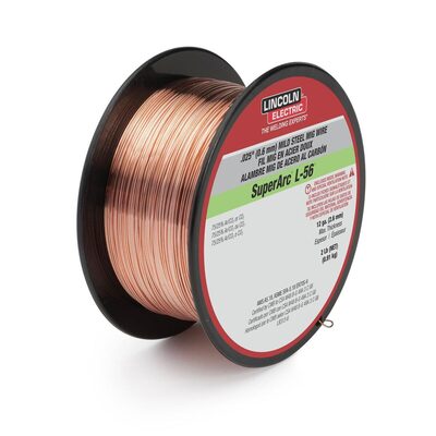 Lincoln Electric .035 in. SuperArc L-56 ER70S-6 MIG Welding Wire for Mild Steel (2 lb. Spool)