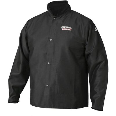 Lincoln Electric Fire Resistant X-Large Black Cloth Welding Jacket