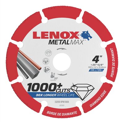 Lenox Tools LENOX DIAM CUTOFF WHEEL AG 4" X 5/8"
