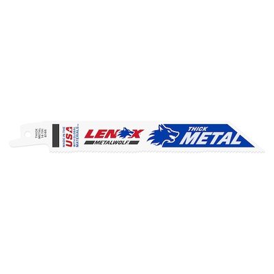 Lenox Tools 6 Inch 14 TPI Bi-Metal Reciprocating Saw Blade - 1 Pack