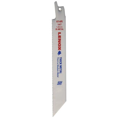 Lenox Tools Reciprocating Saw Blades, 614R, Bi-Metal, 6 in. Lo