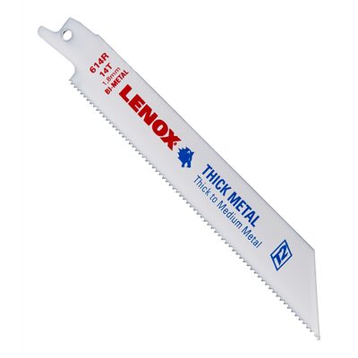 Lenox Tools Reciprocating Saw Blades, 614R, Bi-Metal, 6 in. Lo