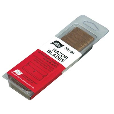 Lisle 100PK RAZOR BLADES CARBON STEEL