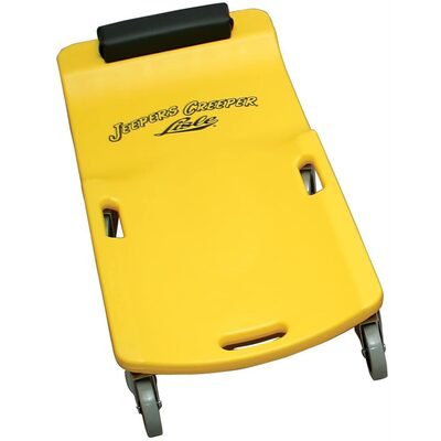 Lisle Large Wheel Plastic Creeper, Yellow