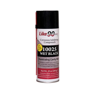 Like 90 10025 CIC Wet Black Penetrating Cavity Wax, 10 oz Aerosol Can, Black