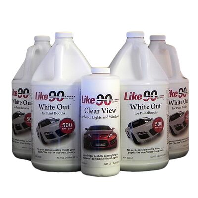 Like 90 White Out 10031 Peelable Booth Coating Kit
