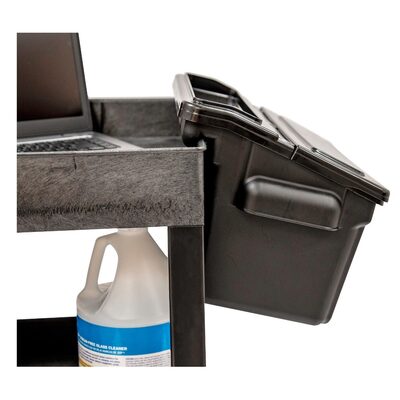 Luxor Outrigger Utility Cart Bin 2-Pack