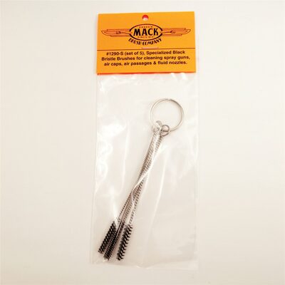 Mack Brushes 1290-S 5-Piece Spray Gun and Air Brush Cleaning Brush Set