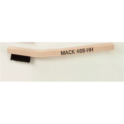 Mack Brushes 468/HH 468 Series Welder Mini Scratch Brush, 7-3/4 in OAL, Horsehair, Wood Handle