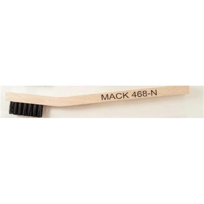 Mack Brushes 468/N 468 Series Welder Mini Scratch Brush, 7-3/4 in OAL, Nylon, Wood Handle