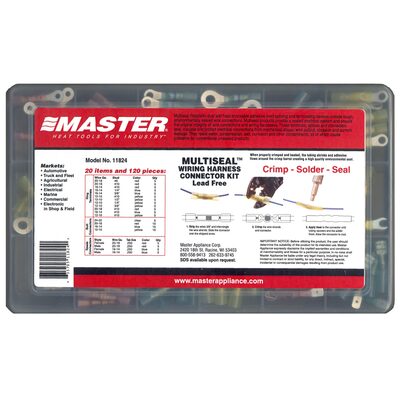 Master Appliance 135PC Crimp, Solder & Seal Connector Kit