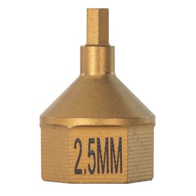 Mayhew 2.5 MM Metric Hex Dual Drive Bit, 7/16" Drive