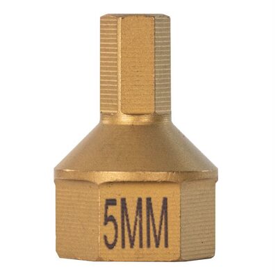 Mayhew 5 MM Metric Hex Dual Drive Bit, 7/16" Drive
