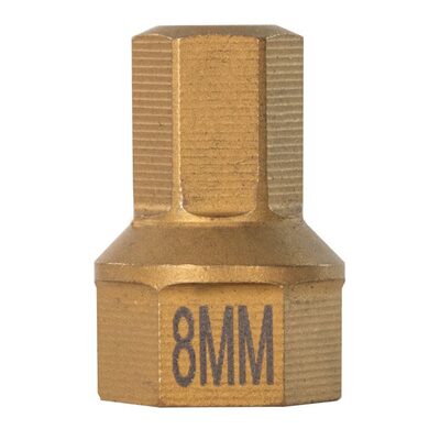 Mayhew 8 MM Metric Hex Dual Drive Bit, 7/16" Drive