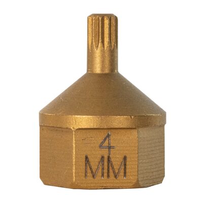 Mayhew No. 4 Triple Square Dual Drive Bit, 1/2" Drive
