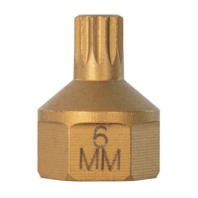 Mayhew No. 6 Triple Square Dual Drive Bit, 1/2" Drive