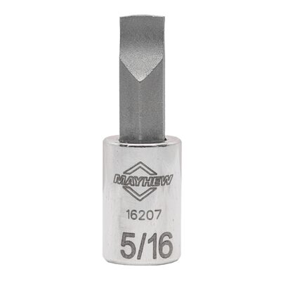 Mayhew Mayhew 5/16-Inch Slotted Short Insert Socket Bit, 1/4-Inch Drive