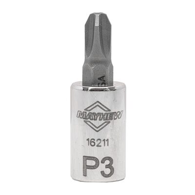 Mayhew Mayhew No. 3 Phillips&reg; Short Insert Socket Bit, 1/4-Inch Drive