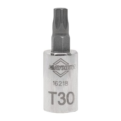 Mayhew Mayhew T30 Torx&reg; Short Insert Socket Bit, 1/4-Inch Drive