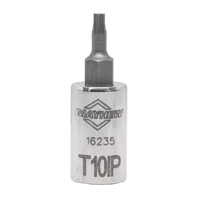 Mayhew Mayhew T10IP Torx Plus&reg; Short Insert Socket Bit, 1/4-Inch Drive