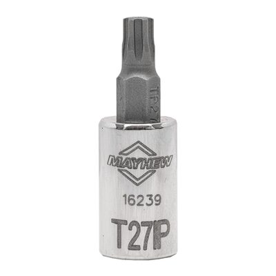 Mayhew Mayhew T27IP Torx Plus&reg; Short Insert Socket Bit, 1/4-Inch Drive