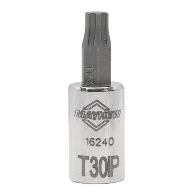 Mayhew Mayhew T30IP Torx Plus&reg; Short Insert Socket Bit, 1/4-Inch Drive