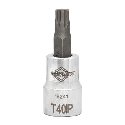 Mayhew Mayhew T40IP Torx Plus&reg; Short Insert Socket Bit, 3/8-Inch Drive