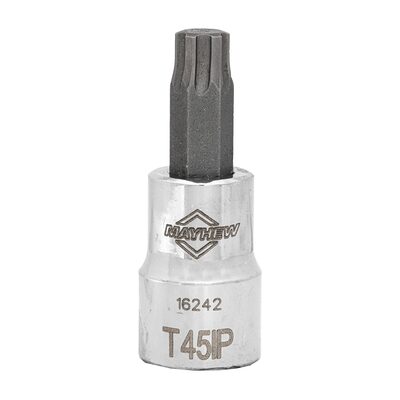 Mayhew Mayhew T45IP Torx Plus&reg; Short Insert Socket Bit, 3/8-Inch Drive