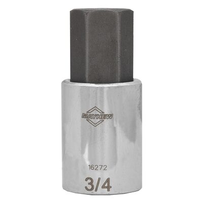 Mayhew Mayhew 3/4-Inch SAE Hex Short Insert Socket Bit, 1/2-Inch Drive