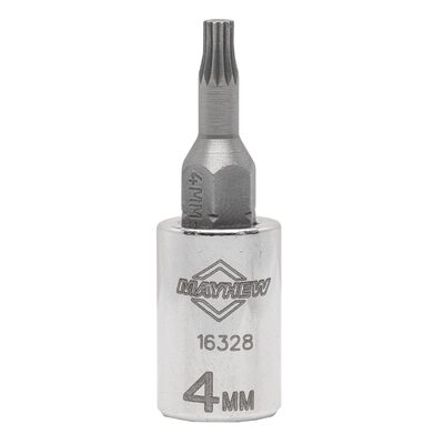 Mayhew Mayhew 4 MM Triple Square Short Insert Socket Bit, 1/4-Inch Drive